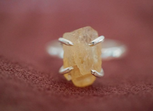 Afbeelding in Gallery-weergave laden, Ruwe Citrien ring
