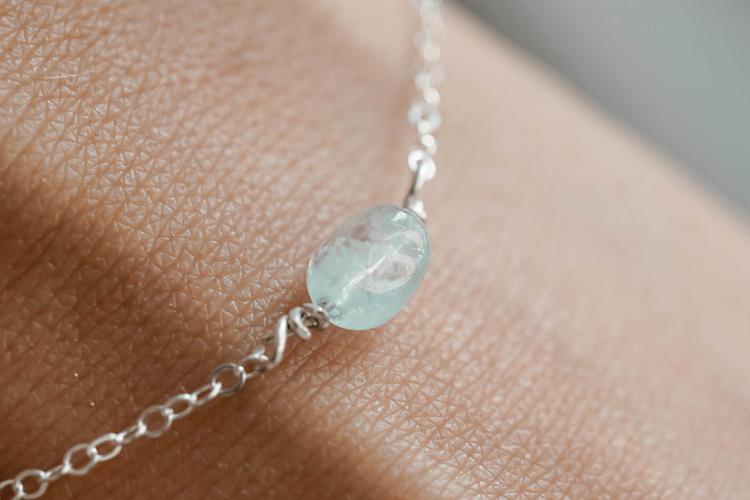 Aquamarijn armband