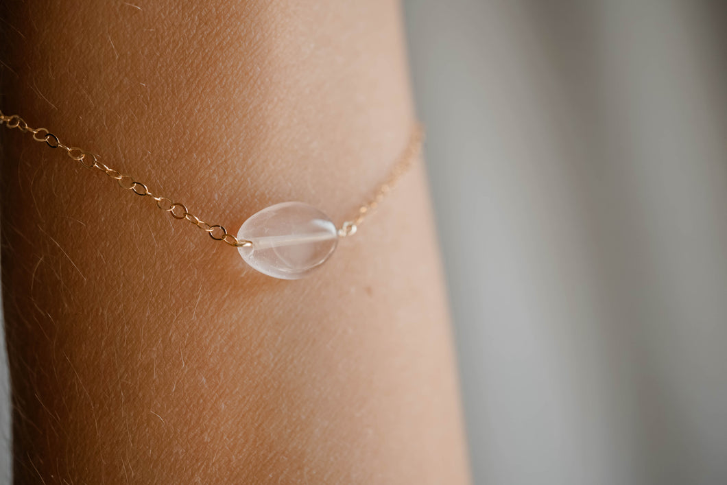 Rozenkwarts armband